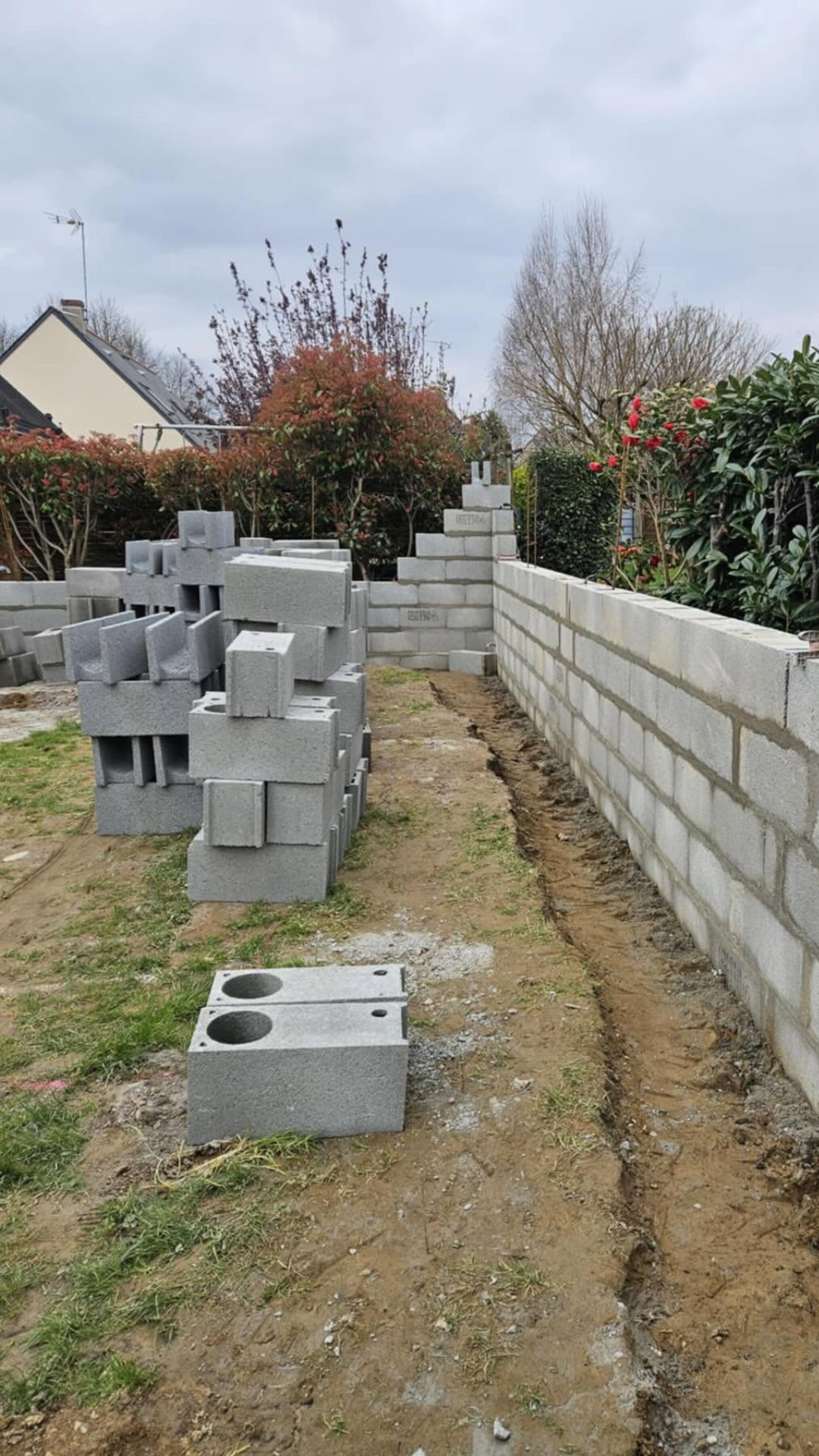 Travaux de maçonnerie réalisés par Aubance Bâti