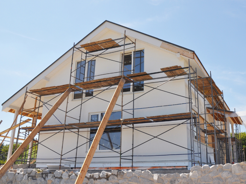 Ravalement de façade réalisé par Aubance Bâti